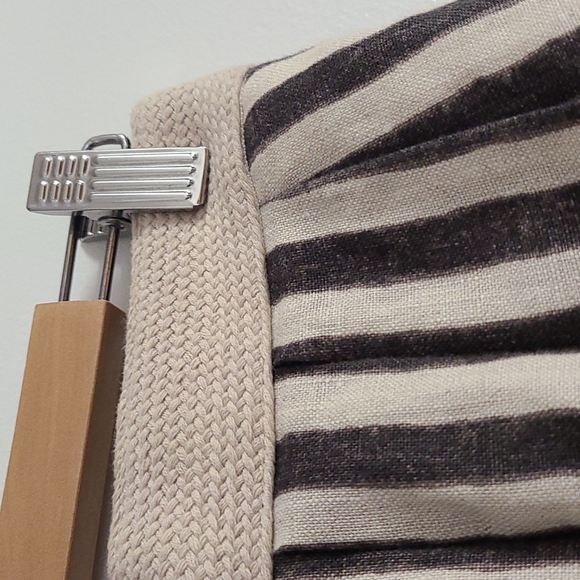 NWOT Loft Striped Linen Skirt w Braided Waist Detail - Picture 4 of 6